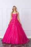 Nox Anabel H1271 Sequin Glitter Tulle Scoop Neck Ball Gown