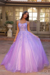 Nox Anabel H1271 Sequin Glitter Tulle Scoop Neck Ball Gown