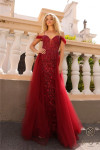 Nox Anabel L1362 Off Shoulder Sweetheart Neck Prom Dress