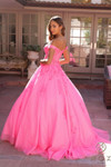 Nox Anabel H1352 Floral Off Shoulder Sweetheart Ball Gown