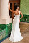 Nox Anabel E1526 Stretch Satin One Shoulder Wedding Dress