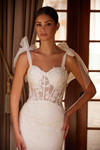 Nox Anabel JW1033L Embroidered Tulle Sweetheart Wedding Gown