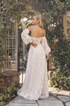Nox Anabel K1155W Sweetheart Neck Puff Sleeve Wedding Dress