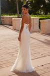 Nox Anabel E1535W Sequin Tulle Embellished Long Wedding Gown