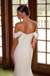Nox Anabel JW1032 Stretch Satin Off-shoulder Wedding Gown