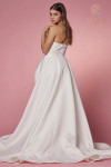 Nox Anabel JW938 Semi-Sweetheart Strapless Long Wedding Gown