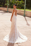 Nox Anabel H494 Laced Embellished Sleeveless Wedding Gown