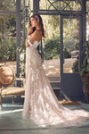 Nox Anabel JE974 Flower Tulle Off Shoulder Wedding Dress