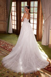 Nox Anabel JE1026L Floral Soft Tulle Sheer Wedding Dress