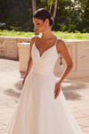 Nox Anabel JE1015 Satin Semi-stretch V-neck Wedding Dress