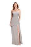 Bari Jay 2625 Stretch Crepe Straight Neck Bridesmaid Gown