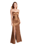 Bari Jay 2627 Stretch Charmeuse Strapless Bridesmaid Gown