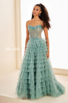 Ellie Wilde by Mon Cheri EW37026 Tier Ruffle Strapless Gown