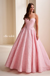 Ellie Wilde by Mon Cheri EW37080 Jaquard Strapless Ball Gown