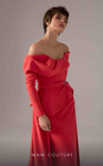 MNM Couture E0099 Crepe Off Shoulder Long Sleeves Long Dress MNM Couture E0099 Crepe Off Shoulder Long Sleeves Long Dress