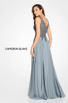 Cameron Blake by Mon Cheri CB117 Lace Chiffon V-Neck Dress