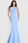 Jovani 48192 Off Shoulder Sleeves Fitted Evening Dress