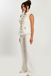 Jovani 47233 Crepe Pointed Collar Sleeveless Pantsuit