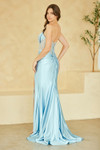 Amelia Couture CC1200 High-Shine Satin Strapless Prom Gown