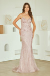 Amelia Couture JQ1101 Glitter Tulle Sweetheart Neckline Gown
