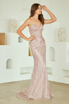 Amelia Couture JQ1101 Glitter Tulle Sweetheart Neckline Gown
