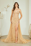 Amelia Couture SU091 Sheer Tulle Mesh Sweetheart Neck Gown