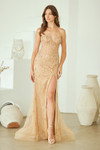 Amelia Couture SU091 Sheer Tulle Mesh Sweetheart Neck Gown