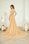 Amelia Couture SU091 Sheer Tulle Mesh Sweetheart Neck Gown