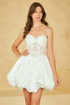 Amelia Couture 5081S Sweetheart Neck Strapless Short Dress