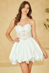 Amelia Couture 5081S Sweetheart Neck Strapless Short Dress