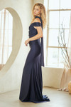 Amelia Couture 3101 Off Shoulder Sleeve Fitted Prom Dress