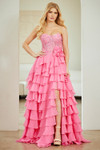 Amelia Couture 7087 Ruffled Sweetheart Neck Strapless Dress