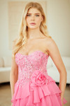 Amelia Couture 7087 Ruffled Sweetheart Neck Strapless Dress