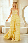 Amelia Couture 7087 Ruffled Sweetheart Neck Strapless Dress