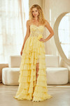 Amelia Couture 7087 Ruffled Sweetheart Neck Strapless Dress