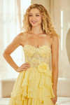 Amelia Couture 7087 Ruffled Sweetheart Neck Strapless Dress