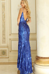 Jovani 42155 Sequin Spaghetti Strap V-Neck Sleeveless Gown