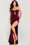 Jovani 42935 Stretch Jersey Sweetheart Neck Strapless Gown