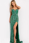 Jovani 49232 Sequin Sweetheart Neck Strapless Fitted Gown