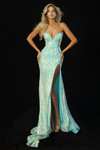 Jovani 44621 Intricate Sequin Pattern Sweetheart Neck Dress