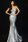 Jovani 44467 Sequin Sweetheart Neck Strapless Prom Dress