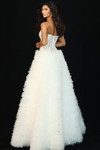 Jovani 45636 Tulle Lace Floral Embellished Strapless Gown