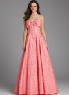 Jovani 49340 Sweetheart Neck Polka Dot Strapless Ball Gown
