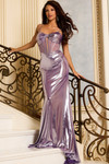 Jovani 45710 Metallic Stretch Sweetheart Sleeveless Gown