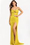 Jovani 43764 Beaded Sweetheart Neck Cutout Sleeveless Gown