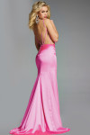 Jovani 43681 Beaded Spaghetti Straps V-Neck Sleeveless Gown