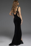 Jovani 40815 Lace Beaded Bustier V-Neck Sleeveless Gown