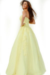 Jovani 1831 Tulle Embroidered Lace Sweetheart Strapless Gown