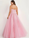 Jovani 1831 Tulle Embroidered Lace Sweetheart Strapless Gown