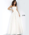 Jovani 1831 Tulle Embroidered Lace Sweetheart Strapless Gown